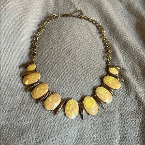 Elegant Gold and Yellow Necklace with Matte Beads
